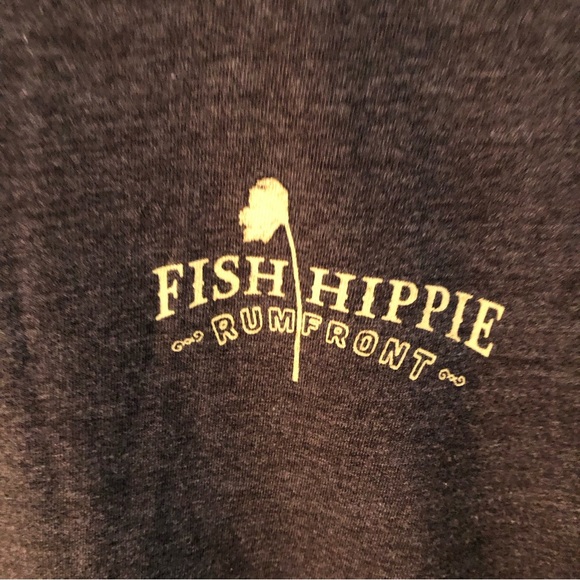 Fish Hippie Rumfront Short-Sleeve Tee. Size Medium. - Picture 5 of 6